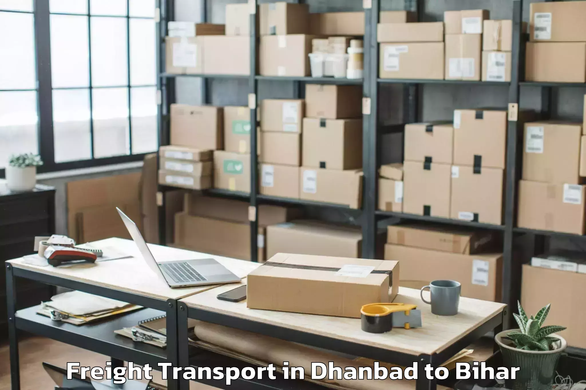 Dhanbad to Sikta Freight Transport Booking